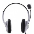 USB Gaming On-Ear Headphone with Microphone for PC and PS3 White