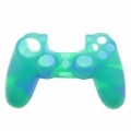 Camouflage Silicone Case For Playstation 4 Controller Green And Blue