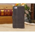 PU Leather Wallet Flip Case For iPhone 5C Light Brown