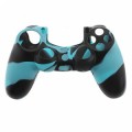 Camouflage Silicone Case For Playstation 4 Controller Black And Blue
