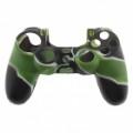 Camouflage Silicone Case For Playstation 4 Controller Green