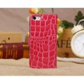 Crocodile Pattern Protective Flip Wallet Case with Card Holder for iPhone 5C Pink